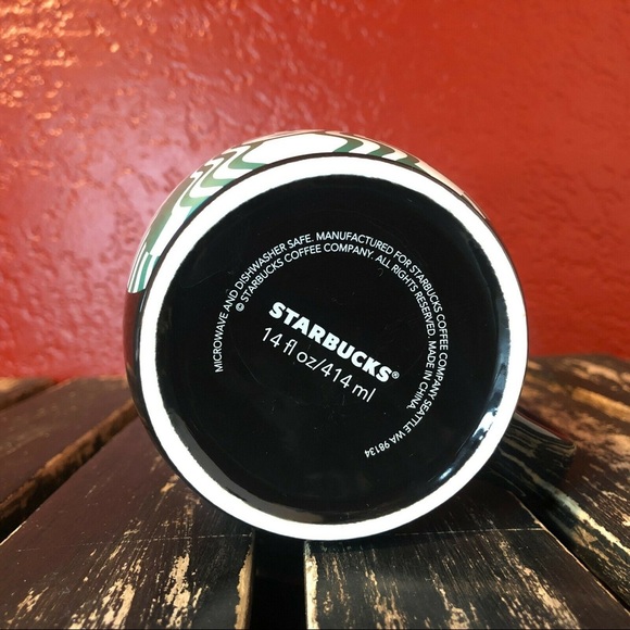 Starbucks Mug Cup Coffee Tea Black Large 14oz Clean Collectible Advertising Logo - Picture 10 of 10